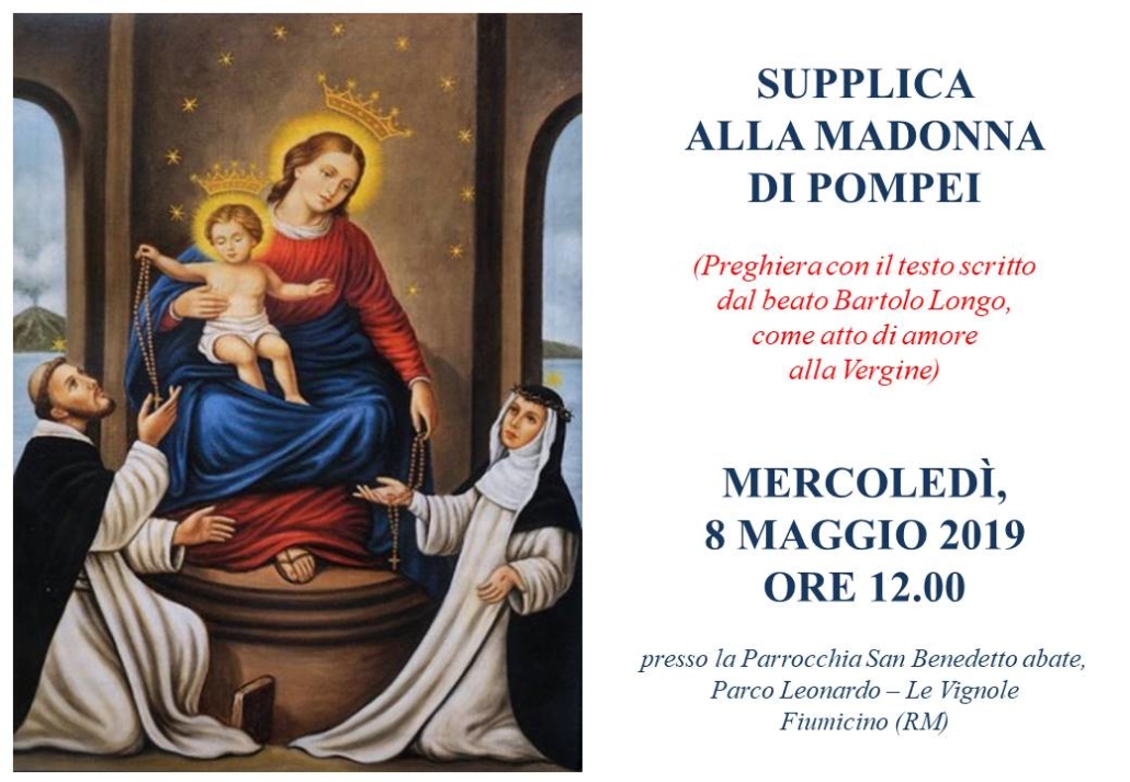 Supplica alla Madonna di Pompei, 8 maggio